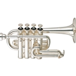 Yamaha YTR-6810S 4V Piccolo Trumpet, Silver