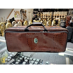 Marcus Bonna Case for 2 Piston Trumpets, Crocodile Leather